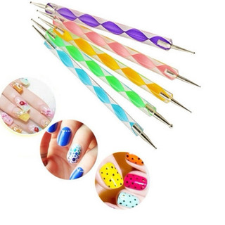 Set 5 cây cọ chấm bi đủ size nails móng