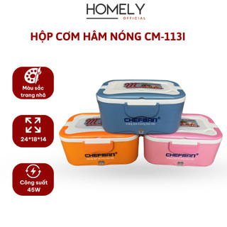 Hộp cơm hâm nóng Homely/Chefman CM-121I có thể nấu cơm, làm nóng nhanh, 4 cốc inox 304