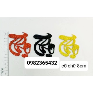 Chữ phúc lộc thọ phát tài size8cm phụkiệnset đồtrangtrítết nguyênđán2024