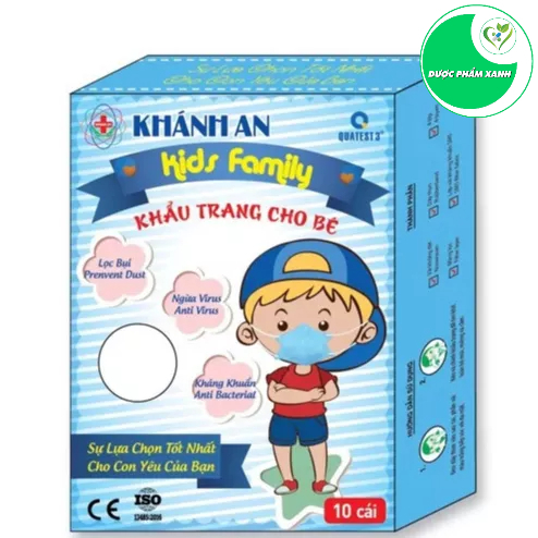  Khẩu Trang Khánh An 3D Trẻ Em  - Hộp/10 Cái Cho Bé 