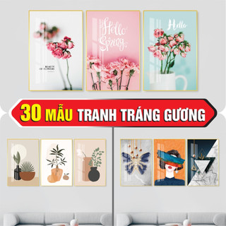 Tranh tráng gương treo tường, tranh trang trí phòng khách, tranh treo tường decor, tranh treo phòng ngủ | lst