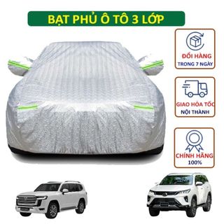 Bạt Phủ Ô Tô, Bạt trùm Ô Tô, áo trùm xe Prado, Outlander, Fortuner, Exploder, CX-8, CR-V(7 chỗ)
