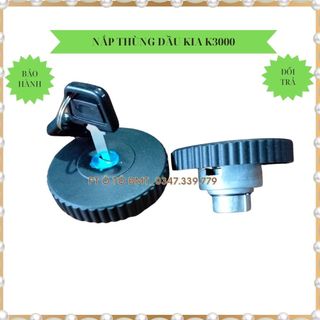 Nắp thùng dầu Kia 1.4 tấn K2700, K165, K3000, K190, Frontier,  nắp nhôm, kèm chìa khóa.