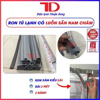 Ron tủ lạnh có sẵn nam châm loại gài 1.6m màu trắng, loại gài 2m màu xám