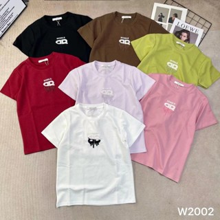 Áo thun nữ tay ngắn cổ tròn thêu chữ BB hàng Quảng Châu chất cotton, áo phông baby tee mùa hè hàn quốc 2002