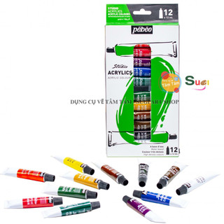 [ TÂM TÂM ] Sỉ 2 lốc-12 hộp acrylic pebeo
