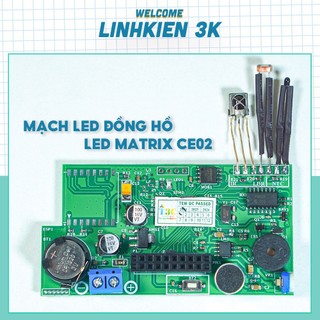 Mạch đồng hồ nháy theo nhạc ce-01, ce02 plus, hỗ trợ tấm led p5, p10 full color