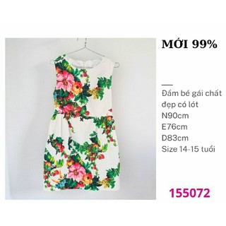Đầm bé gái mới tinh tầm 14-15 tuổi mặc vừa