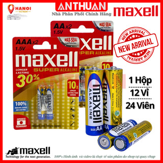 Pin aa - aaa maxell super alkaline lr6 - lr03 pin tiểu pin đũa chính hãng - bền bỉ gấp 10 lần