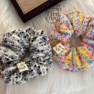 Dây cột tóc lông scrunchies nhiều kiểu hot trend TIMSTORE phụ kiện tóc phong cách hàn quốc