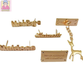 Mác gắn túi xách, Charm gắn túi xách, mác nai, mác chữ gắn túi handmade - Phụ kiện đan túi HAVAKI