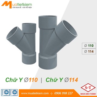 Chữ y pvc phi 110, 114, phụ kiện ống nước phụ kiện upvc