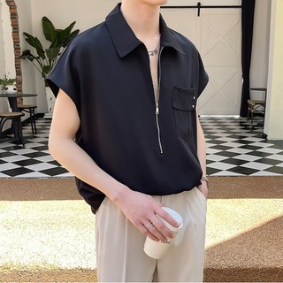 Áo sơ mi nam cộc tay form rộng chất mềm mát hot trend cho mùa hè này H77