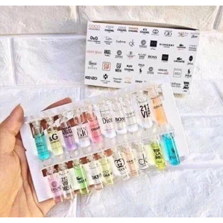 Set 20 tuýp nước hoa mini đủ 20 mùi hương thơm khác nhau