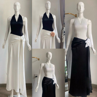 SIZE>58KG ĐẦM PHỐI MÀU CỔ TIM TRẺ TRUNG