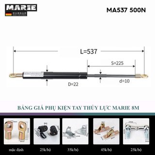 Ty thủy lực chống cửa công nghiệp, tay thủy lực giảm chấn hàng công ty MA537 500N