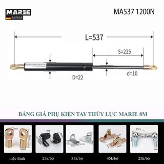 Ty thủy lực chống cửa công nghiệp, tay thủy lực giảm chấn hàng công ty MA537 1200N