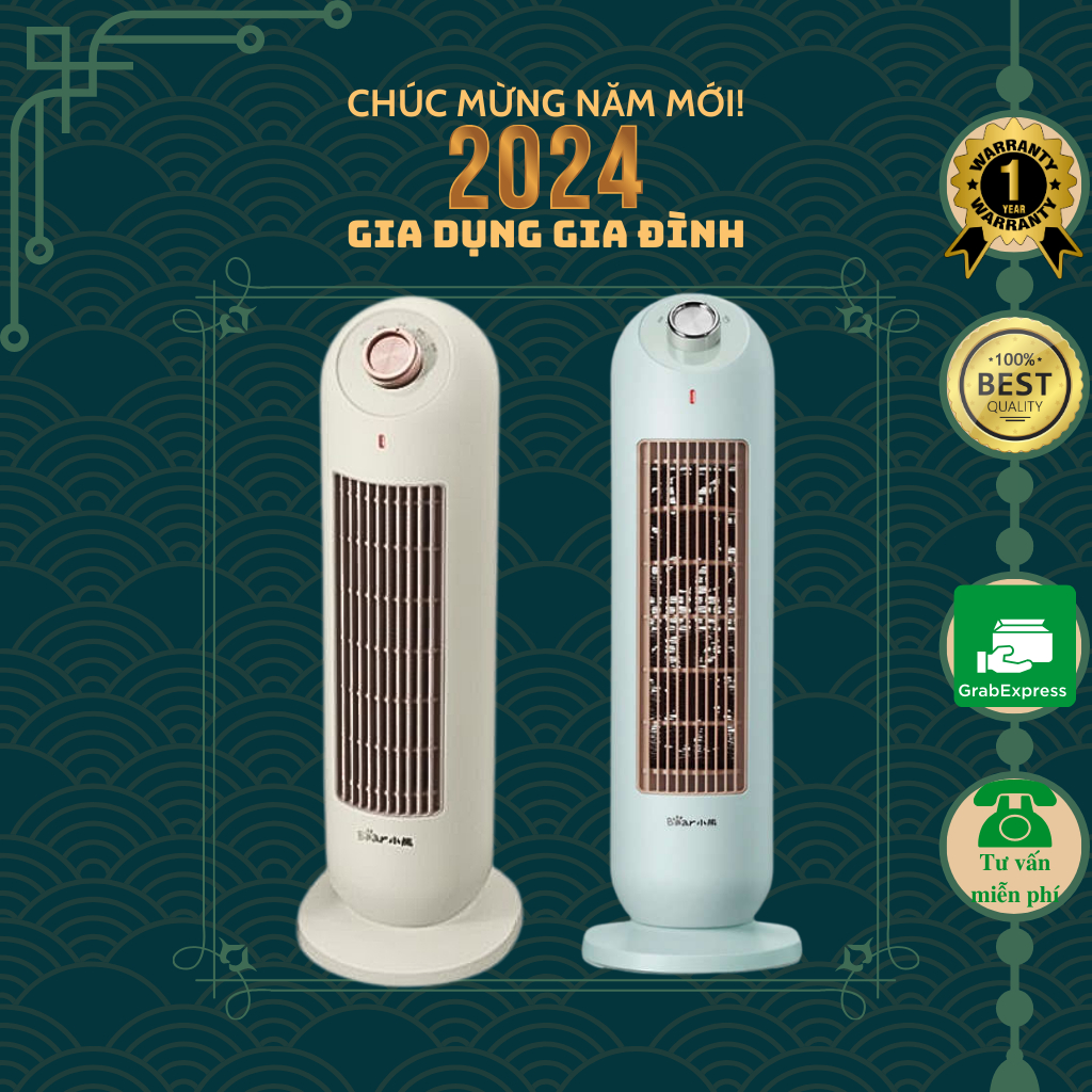 Máy Sưởi Ấm Bear - Sưởi Ấm Áp - Không Gây Khô Da - Tiết Kiệm Điện - Gia Dụng Gia Đình