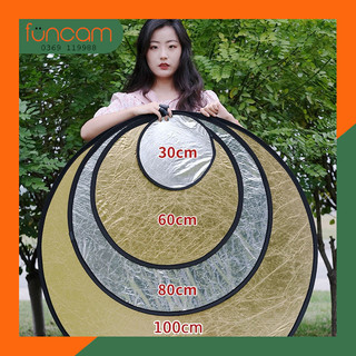 Tấm hắt sáng tròn [Hắt sáng chụp ảnh] kích thước 30cm/60cm/80cm/110cm