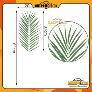 Lá dừa mỏng giả, lá giả, phụ kiện decor chụp ảnh nemo decor