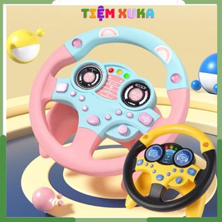  Vô lăng  HỘP - Vô lăng đồ chơi cho bé có nhạc có đèn kèm âm thanh vui nhộn cho trẻ em 