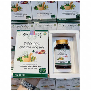 Thảo Mộc Giảm Cân Hồng Sâm Saffon Nhuệ hoa nghệ tây - Hộp 30 viên