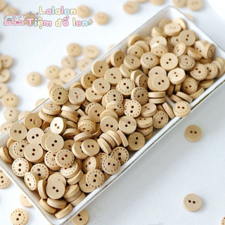 Nút Gỗ Nâu Handmade (Có Nhiều Size)