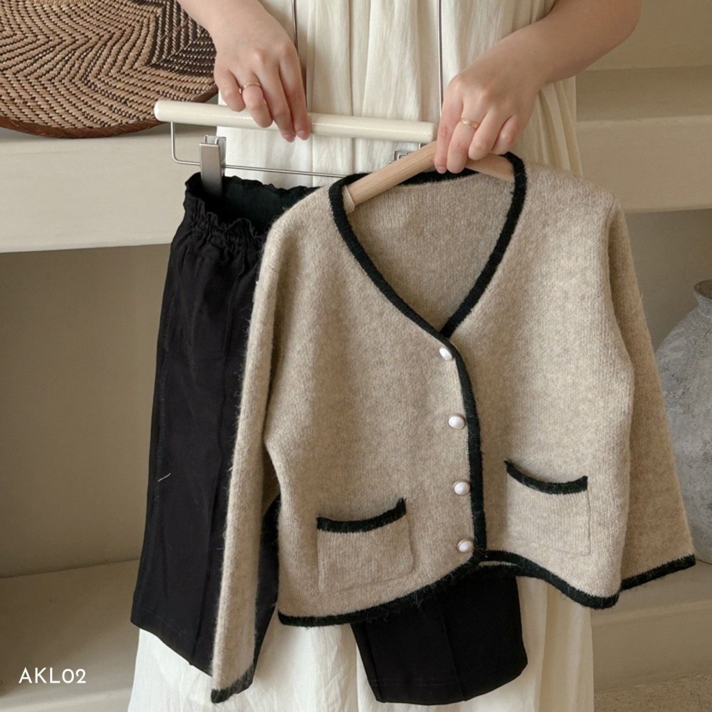 Áo cadigan len bé gái Thanh Hằng Baby từ 11kg - 31kg