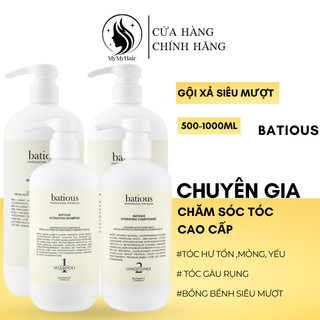 Dầu gội xả dưỡng ẩm Batious Hydrating trắng 500/960ML
