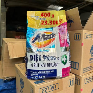 Bột giặt bột giặt attack khử mùi hương anh đào, oải hương, sảng khoái 3.8kg/4.2kg