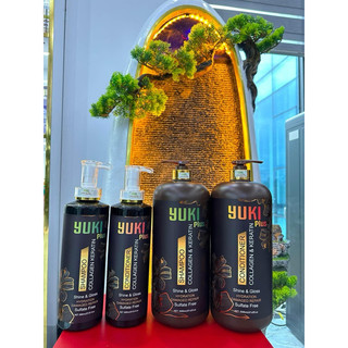  Dầu gội Collagen keratin YUKi PLUS 800ml - 2000ml | phục hồi hư tổn,giảm gãy rụng,hương nước hoa,siêu mềm mượt,giảm gàu 