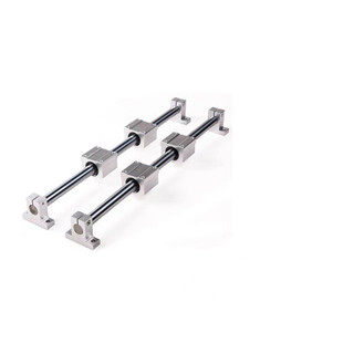 Ray trượt tròn không đế phi 20, l:1000mm + 2 con trượt scs20uu +2 gối đỡ sk20