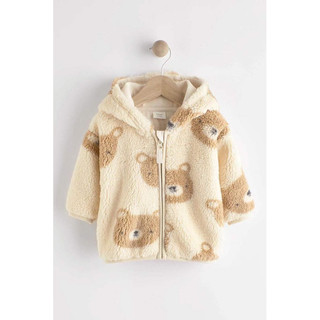 Áo khoác lông gấu next sz 0-24m