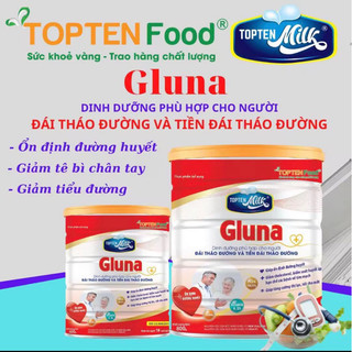 Sữa gluna 800gr sữa cho người bị tiểu đường toptenmilk