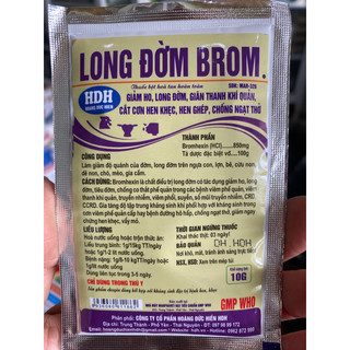 Long đờm brom hdh - giảm ho, long đờm trên gia súc, gia cầm