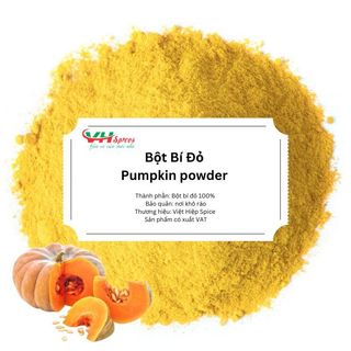 Bột bí đỏ nguyên chất túi 1kg việt hiệp