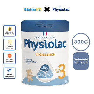 [Mẩu Mới] Sữa Bột Physiolac số 3 Mẫu mới - HÀNG XÁCH TAY - Lon 800g Date 2026