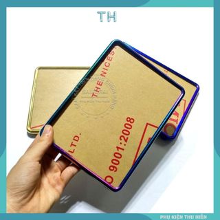 Khung Bảng số xe máy full khung viền, mica và pát gắn màu vàng, màu bạc, màu titan, 7 màu