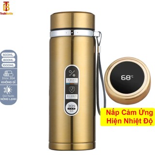 Bình giữ nhiệt màu vàng đựng nước lõi inox 304, dung tích 500ml-800ml-1000ml giữ nhiệt 24h -btc02