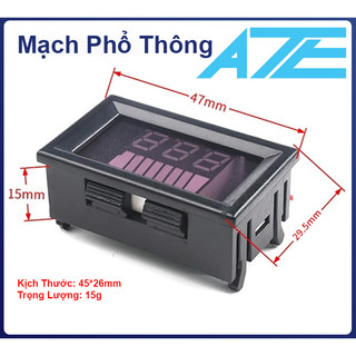 Đồng hồ led đo dung lương acquy 12 - 60V