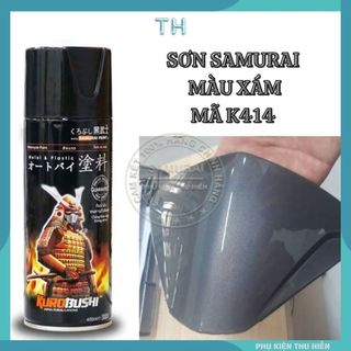 Sơn Samurai màu xám lông chuột K414 chuyên dùng cho xe máy chống cháy, chống rạn nứt, vòi xịt chống chảy