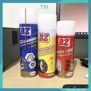 Combo 3 Chai Xịt Vệ Sinh Sên, Dưỡng Sên và Xịt Đánh Bóng Lốp xe BZ
