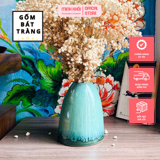  Bình Hoa Gốm Sứ Bát Tràng Dáng Chuông Mini Lọ Hoa Chất Liệu Men Cao Cấp Đa Dạng Màu Sắc 
