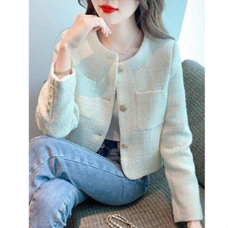 áo khoác dạ nữ dáng ngắn hai lớp màu đen trắng đỏ đủ sai 40 kg đến 70kg