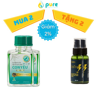   Dầu Khuynh Diệp Con Yêu LUXURY - Pure - làm ấm người, phòng cảm lạnh chai 30ml