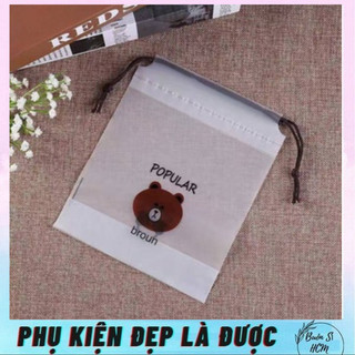 [B016] Túi Dây Rút Dày Dặn Đựng Quần Áo, Đồ Lót Chống Nước Dễ Thương