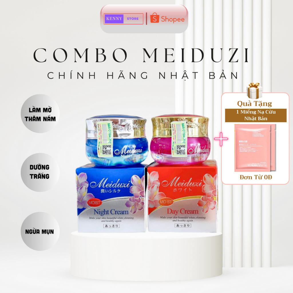 Combo Kem Face MEIDUZI Nhật Bản Chính Hàng Loại 1 [Tem BB]