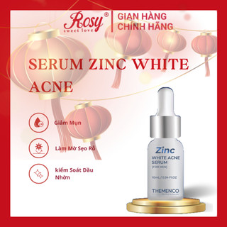 Serum The Menco Zinc White Acne 10ML Tinh Chất Chấm Mụn Giúp Làm Khô Nhân Mụn,Làm Xẹp Mụn Viêm, Trứng Cá Và Mụn Đầu Đen