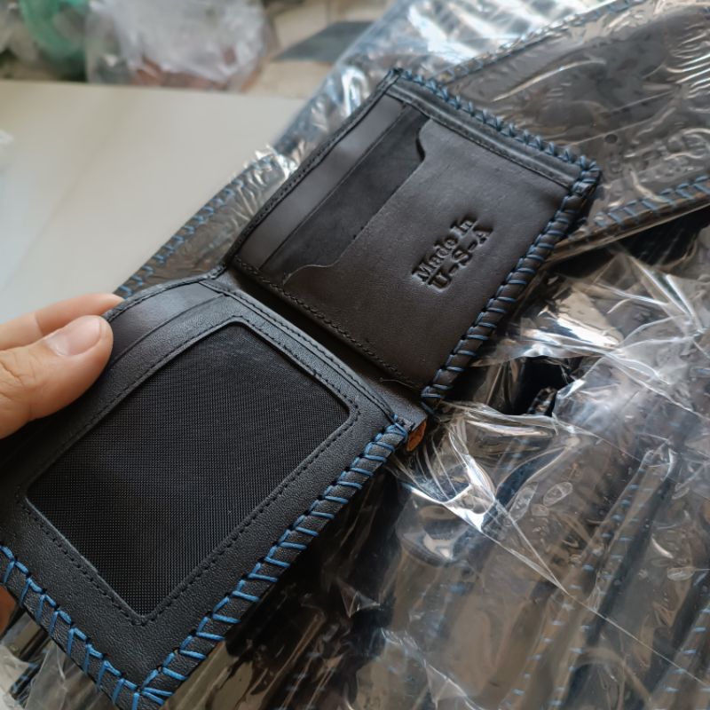 Bóp Da Sáp  100% Da Bò Bao Đốt.