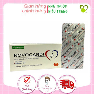 NOVOCARDI (Coenzym Q10 + Vitamin E) -  Chăm sóc sức khoẻ tim mạch